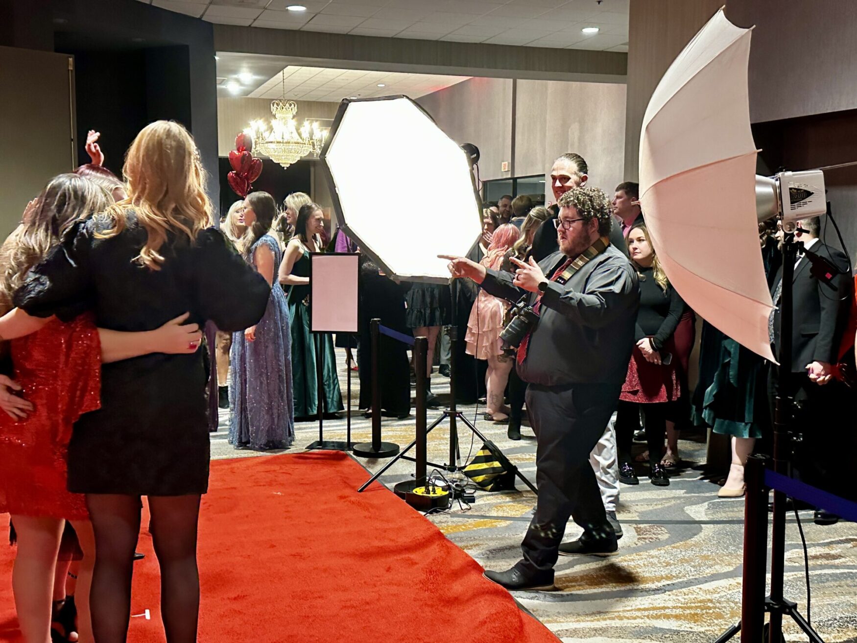 Jordan hard at work on the red carpet at the 2024 RMHC Sweetheart Ball