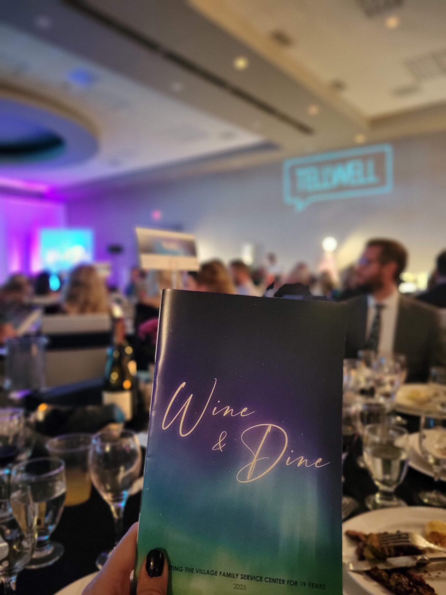 The view from the our table at the event.