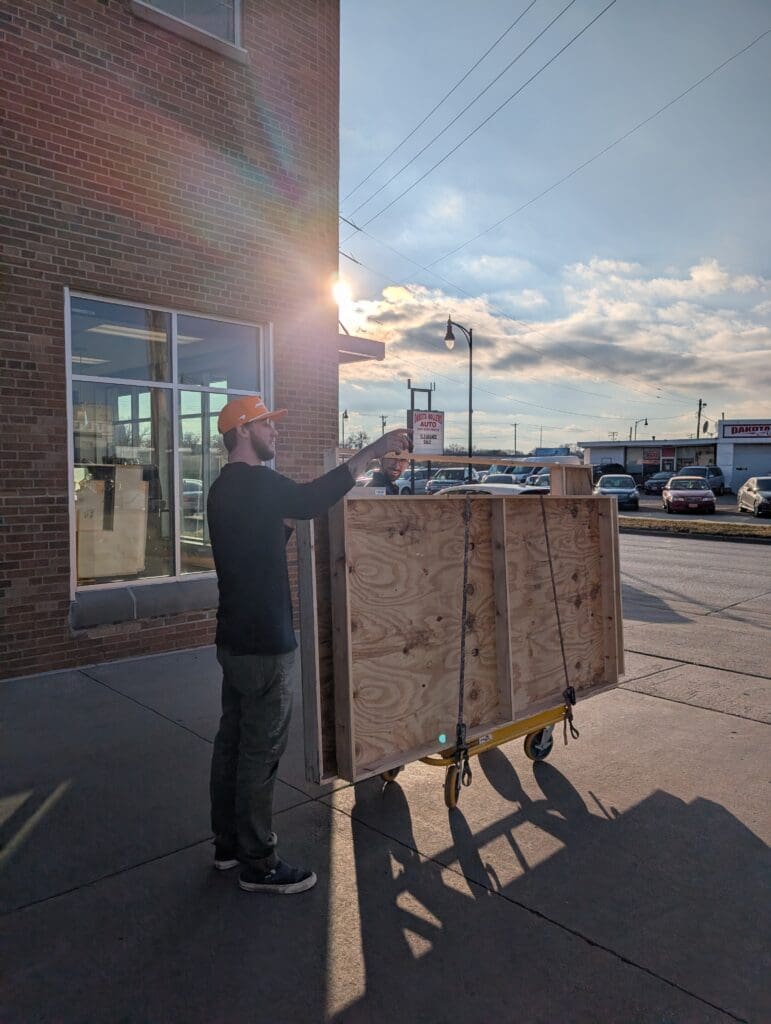 Lucas and Duncan roll part of the Kenyon Noble Know How set across 10th Street.
